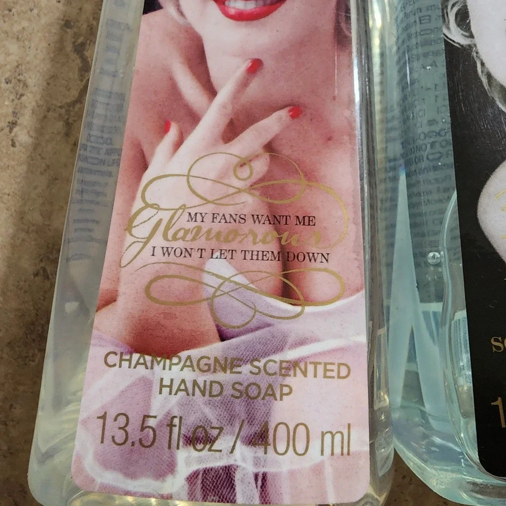 Swt Of 3 Marilyn Monroe Scented Hand Soap Chapagne, White Blossom,‎ Lavender